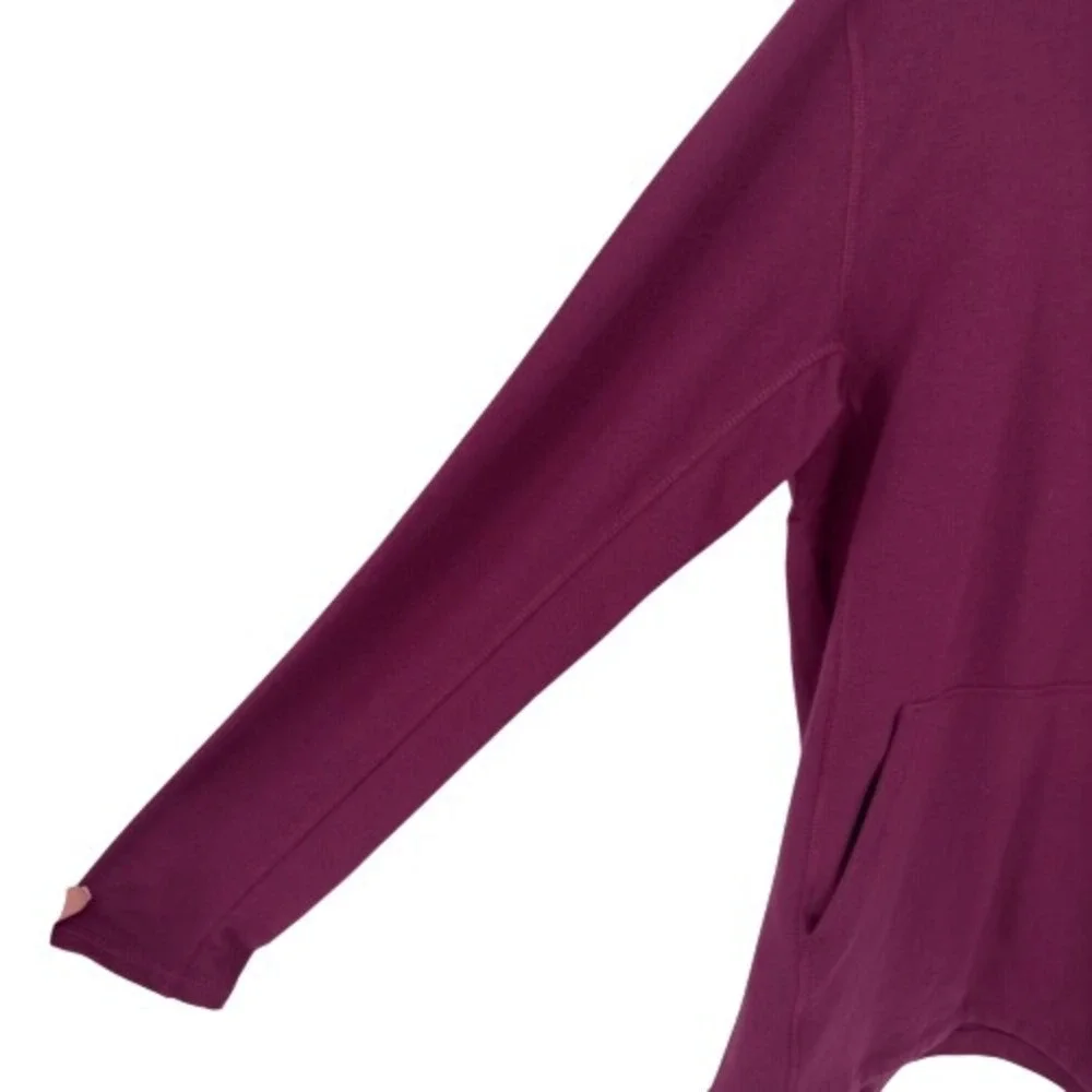 The‎ North Face Terry Hoodie Port Red Pullover Sweatshirt Men's Large